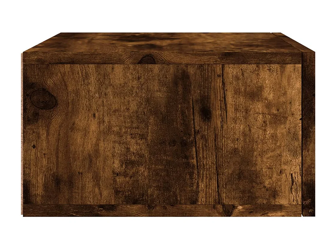 Carbon Hill  Tables de chevet murales 2 pcs chêne fumé 35x35x20 cm