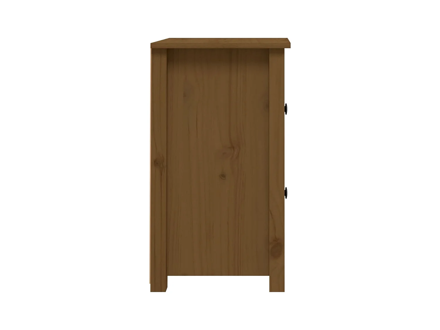 Rida  Tables de chevet 2 pcs Marron miel 40x35x61,5 cm Pin solide