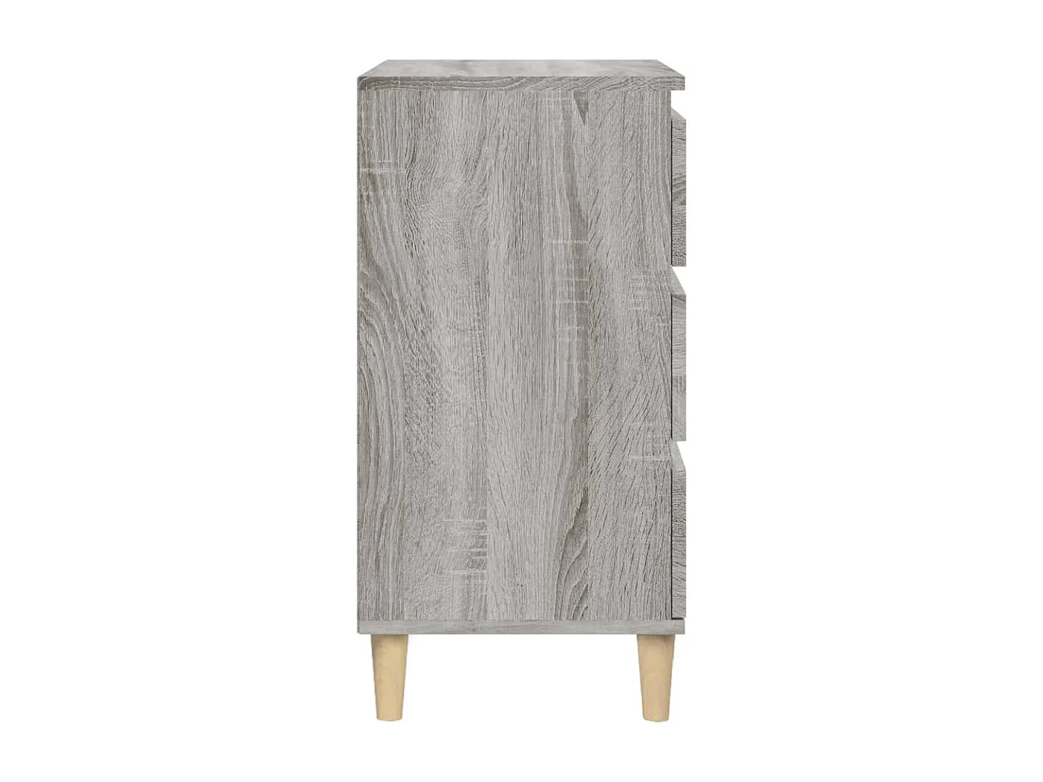 Wyla  Mesita de noche madera contrachapada gris Sonoma 40x35x70 cm