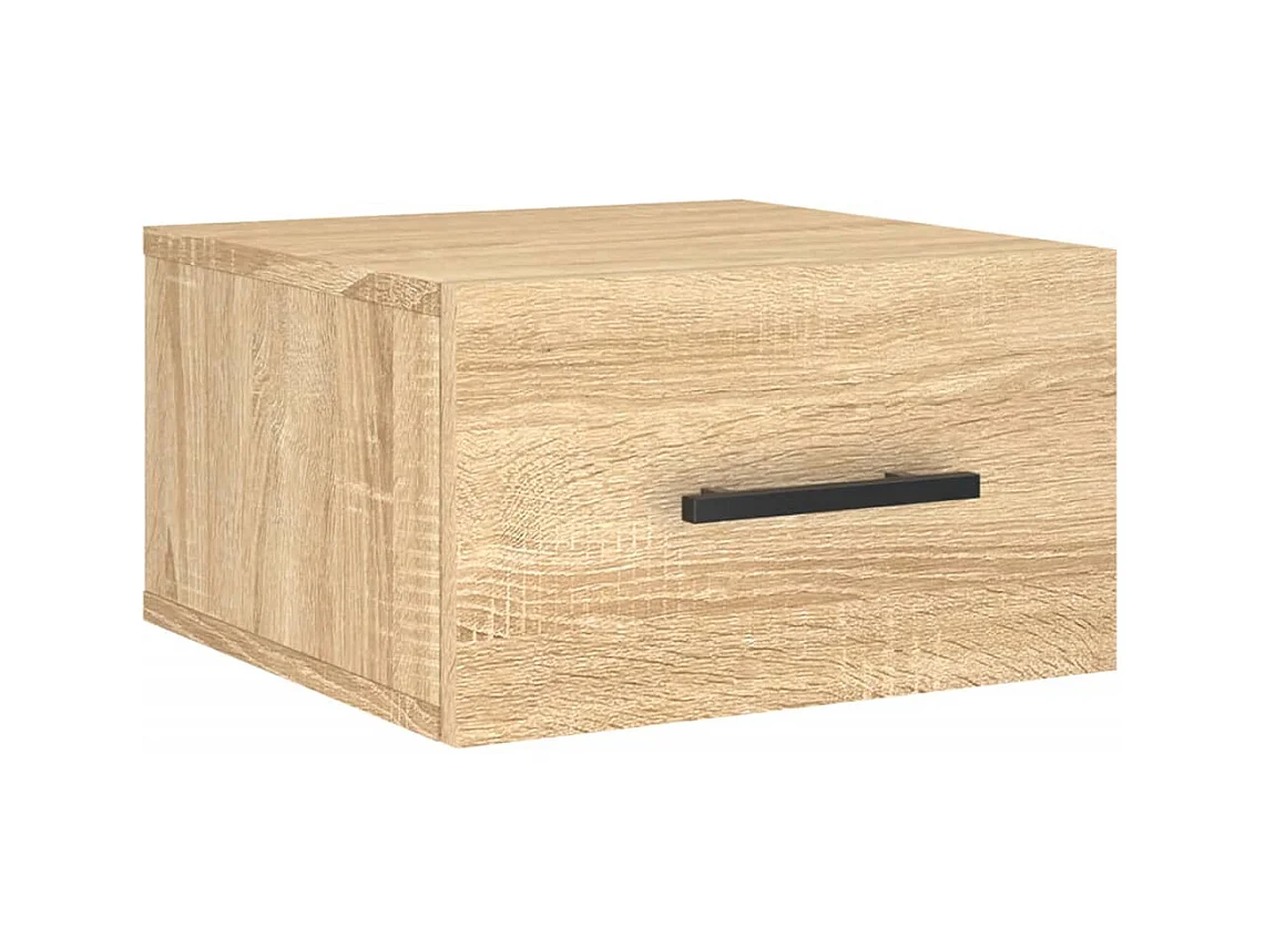 Evelyn Marie  Table de chevet murale chêne sonoma 35x35x20 cm