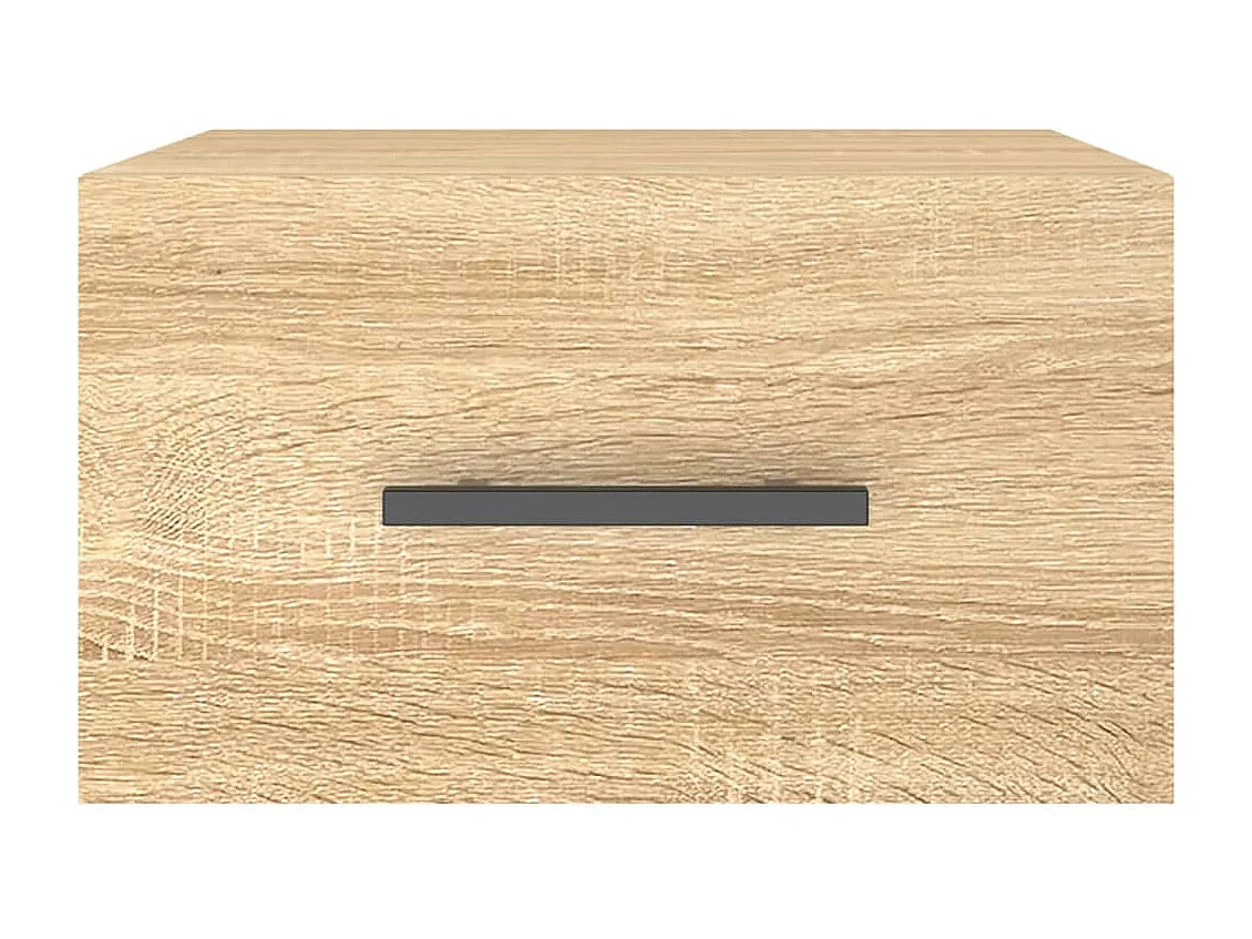 Evelyn Marie  Table de chevet murale chêne sonoma 35x35x20 cm