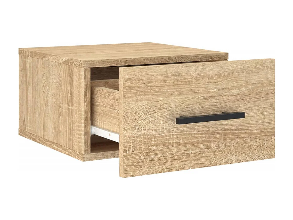Evelyn Marie  Table de chevet murale chêne sonoma 35x35x20 cm