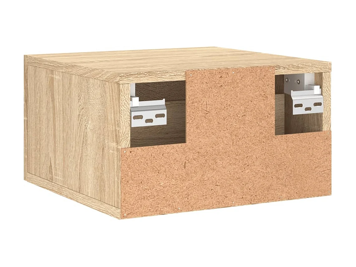 Evelyn Marie  Table de chevet murale chêne sonoma 35x35x20 cm