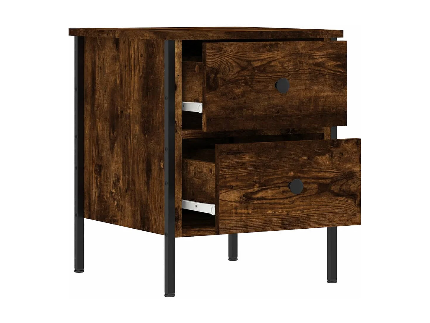 Elmhurst  Tables de chevet 2 pcs chêne fumé 40x42x50 cm bois ingénierie