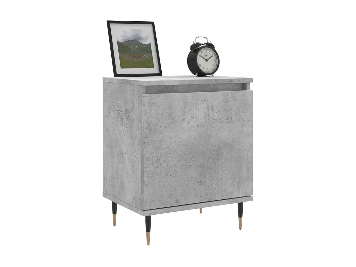 Felina  Nachttische 2 Stk. Betongrau 40x30x50 cm Holzwerkstoff