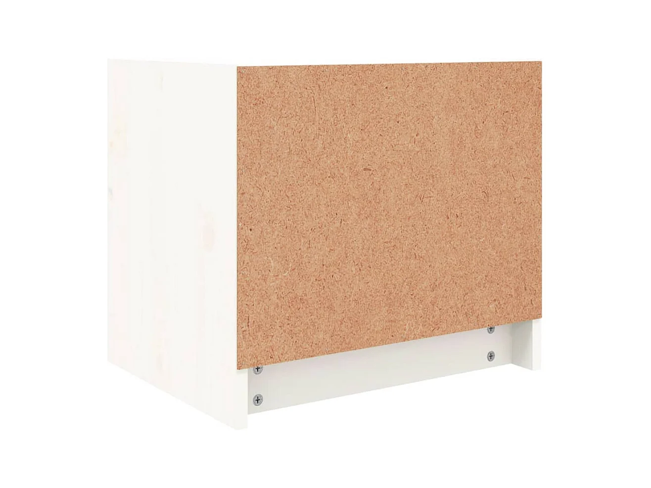 Claire-Françoise-Louise  Tables de chevet 2 pcs blanc 40x31x35,5 cm bois de pin massif