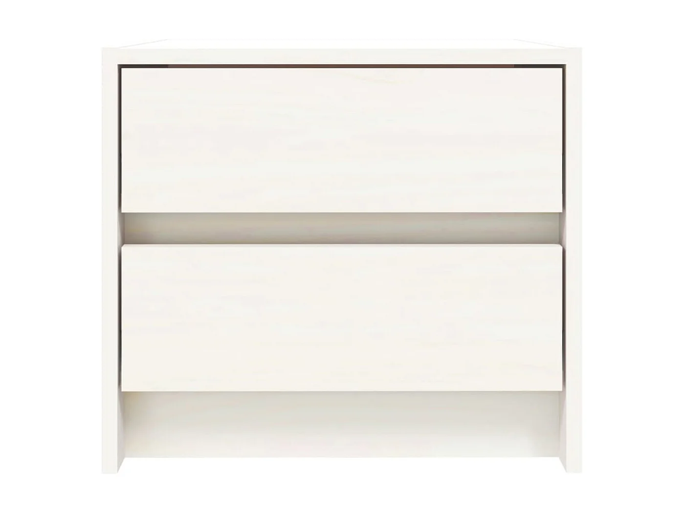 Claire-Françoise-Louise  Nachtkastjes 2 st 40x31x35,5 cm massief grenenhout wit