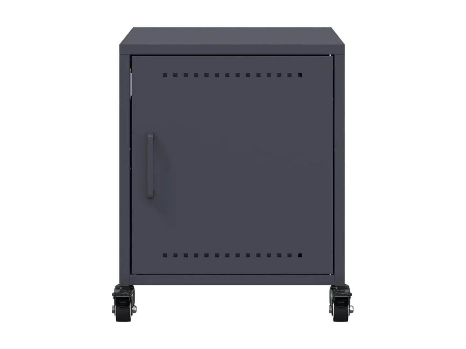 Crestline  Tables de chevet 2 pcs anthracite 36x39x43,5 cm acier