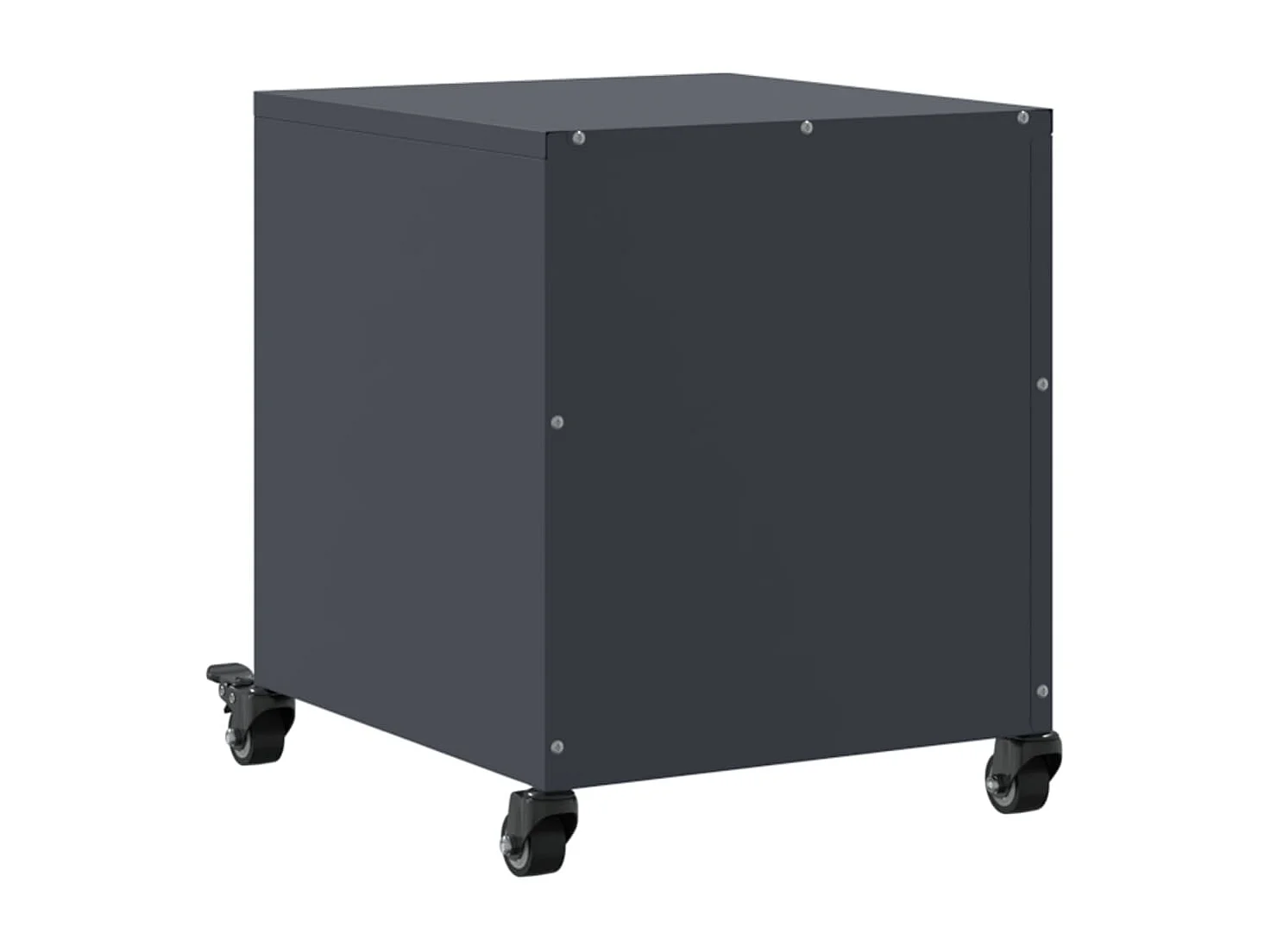 Crestline  Tables de chevet 2 pcs anthracite 36x39x43,5 cm acier