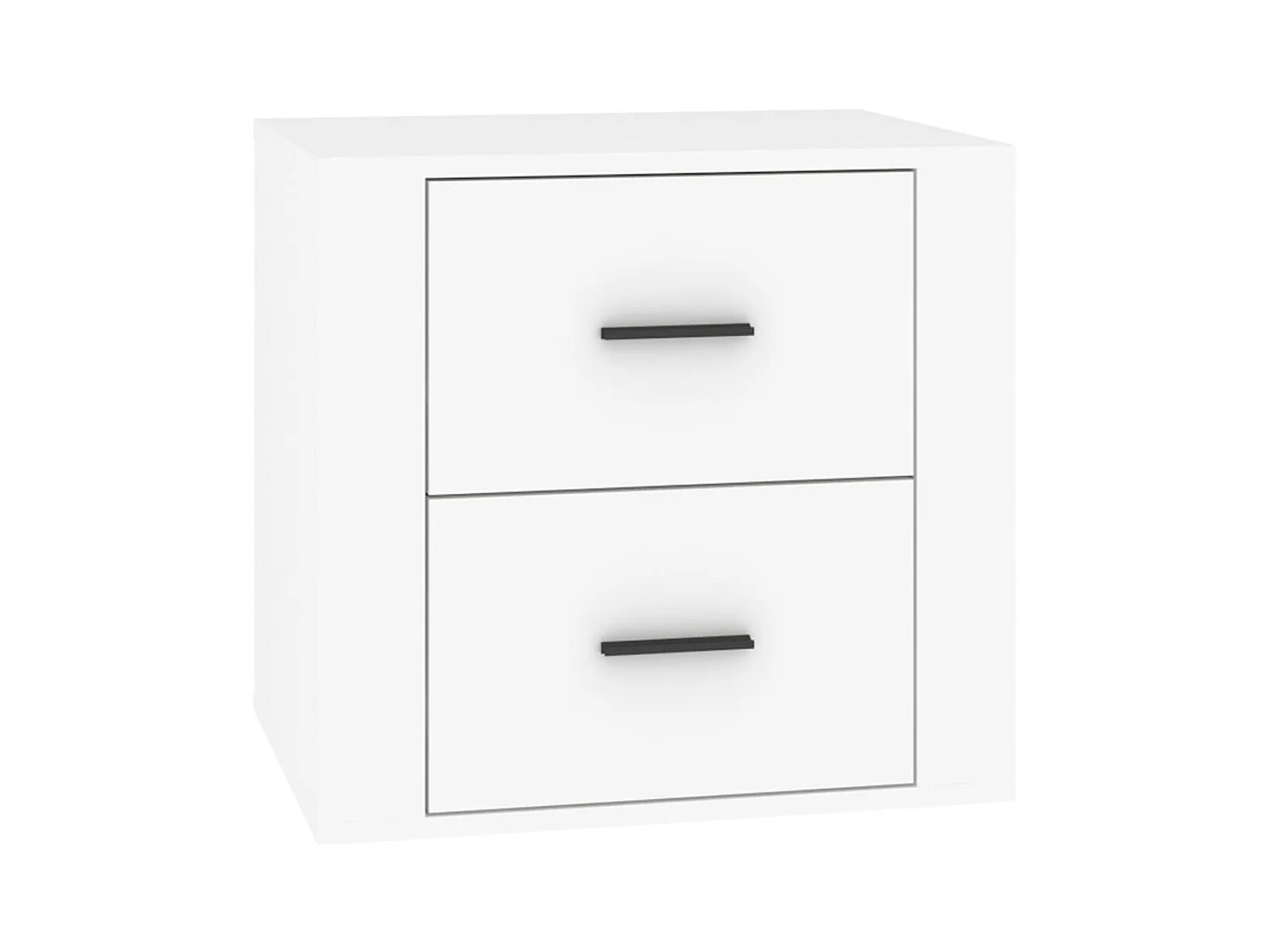 Melinda  Table de chevet Blanc 50x39x47 cm