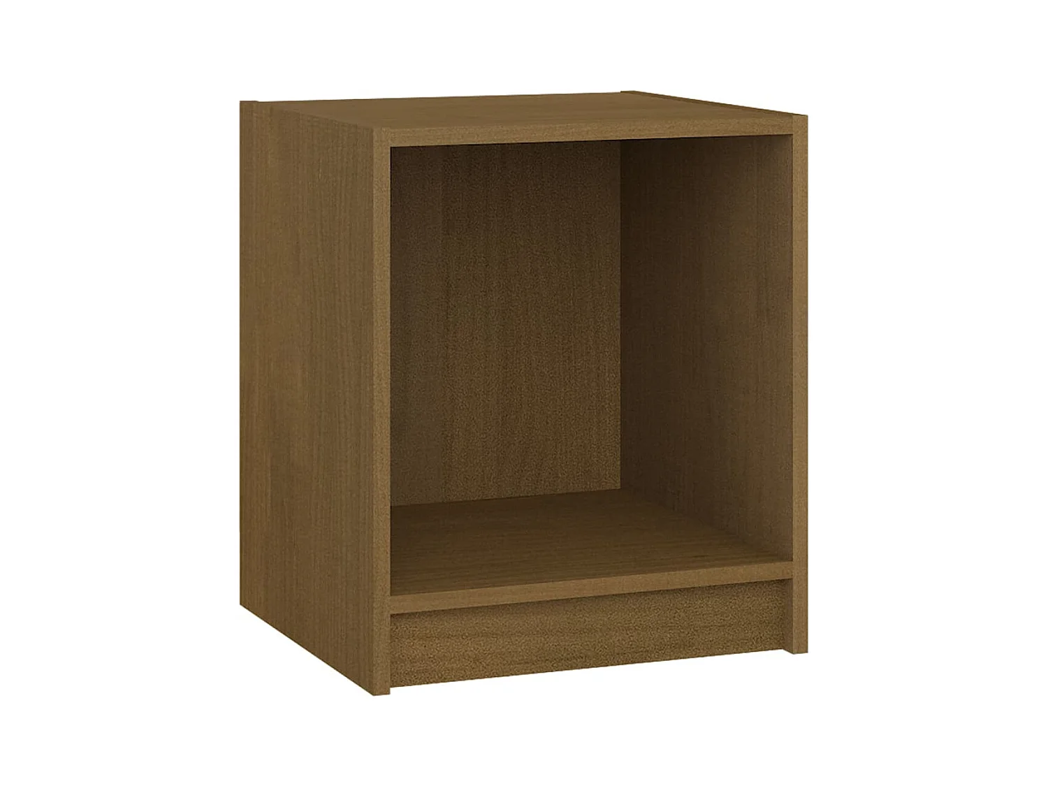 Liam Kyle  Table de chevet Marron miel 35,5x33,5x41,5cm Bois de pin massif