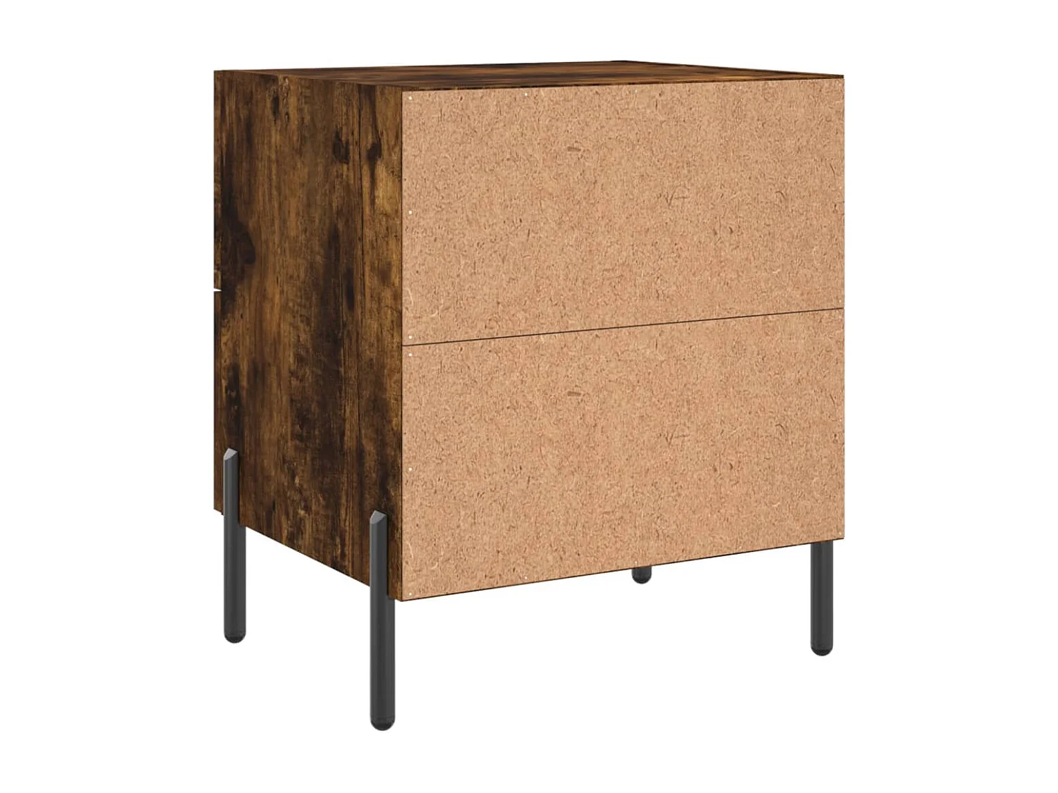 Mikael  Table de chevet chêne fumé 40x35x47,5 cm bois d’ingénierie