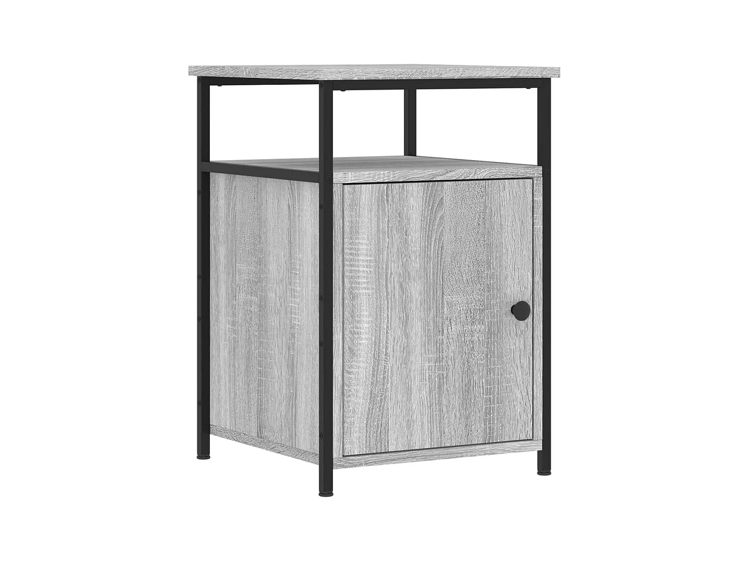 Alfred Ray  Table de chevet sonoma gris 40x42x60 cm bois d'ingénierie