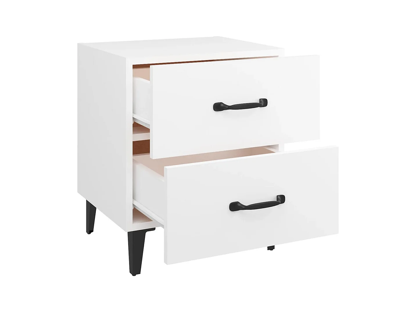 Higginsville  Tables de chevet 2 pcs Blanc 40x35x47,5 cm