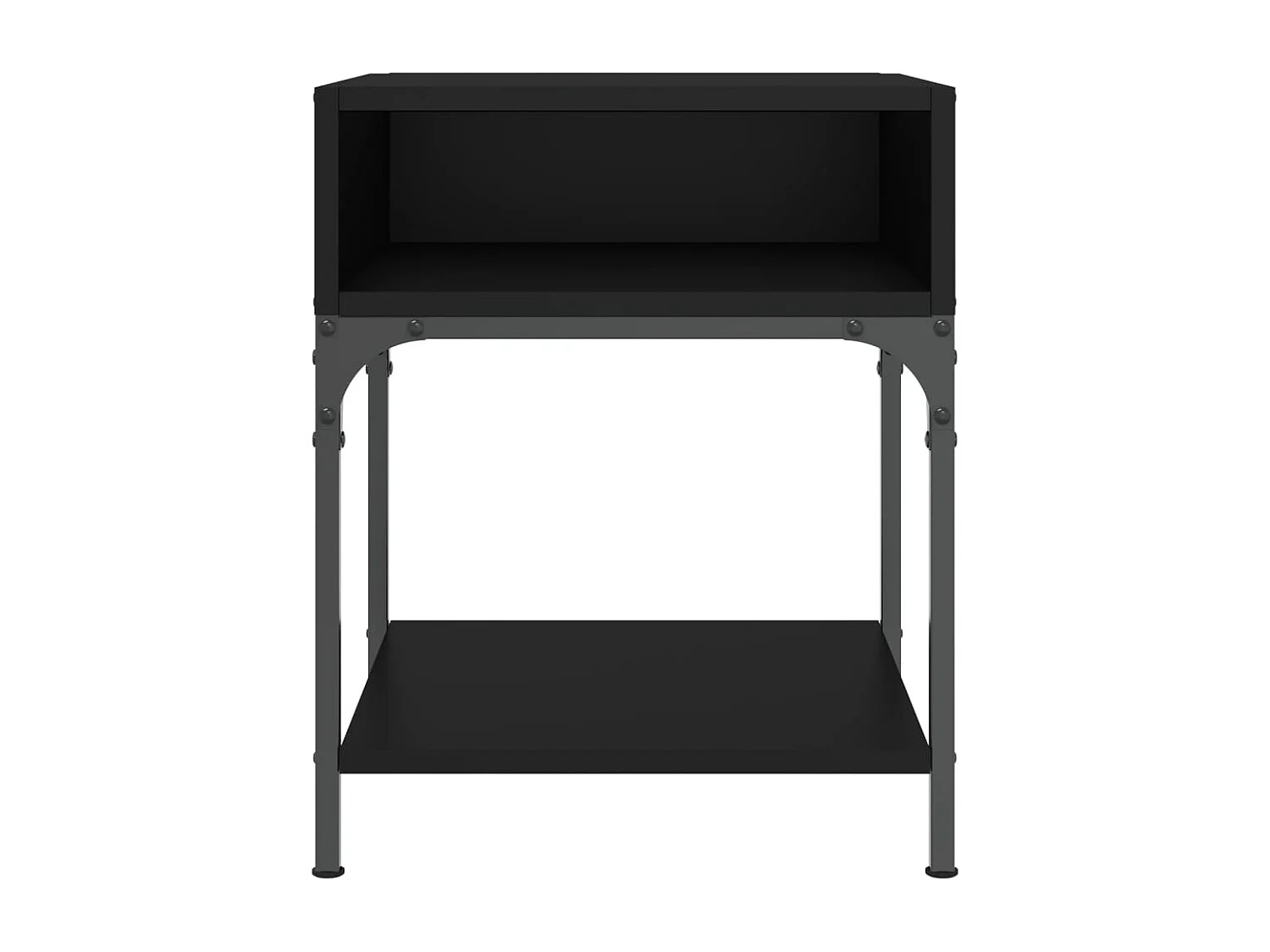 Marthe Helene  Tables de chevet 2 pcs noir 40x41x50 cm bois d’ingénierie
