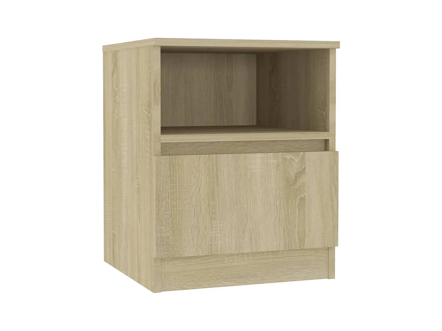 Wouter  Table de chevet Chêne sonoma 40x40x50 cm Aggloméré