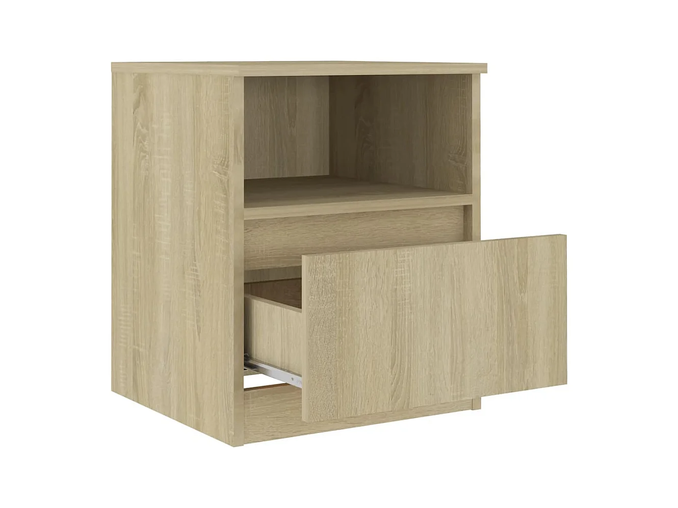 Wouter  Table de chevet Chêne sonoma 40x40x50 cm Aggloméré