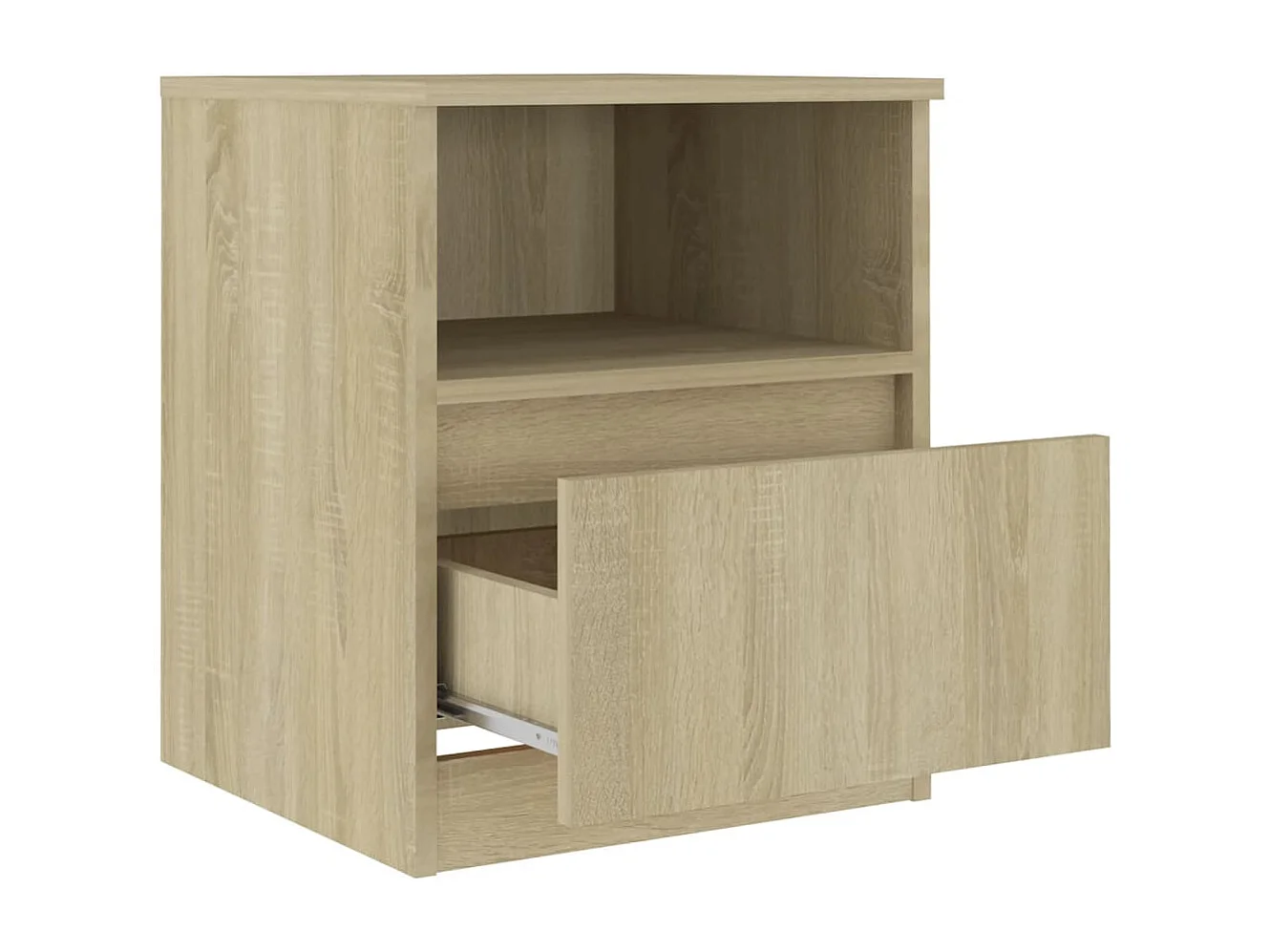 Wouter  Table de chevet Chêne sonoma 40x40x50 cm Aggloméré