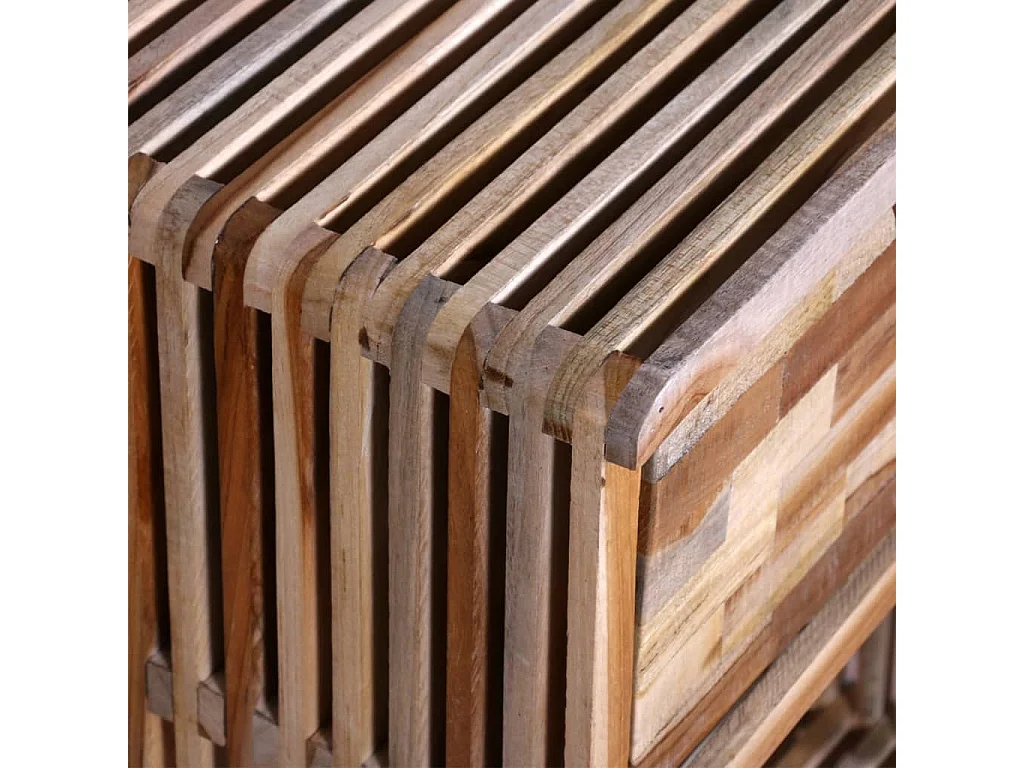 Garden Furniture -  Nachttisch mit Schublade Altholz Teak