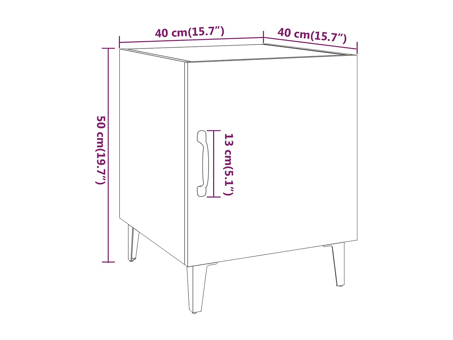 Hondo  Comodini 2 pz Rovere Sonoma in Legno Multistrato