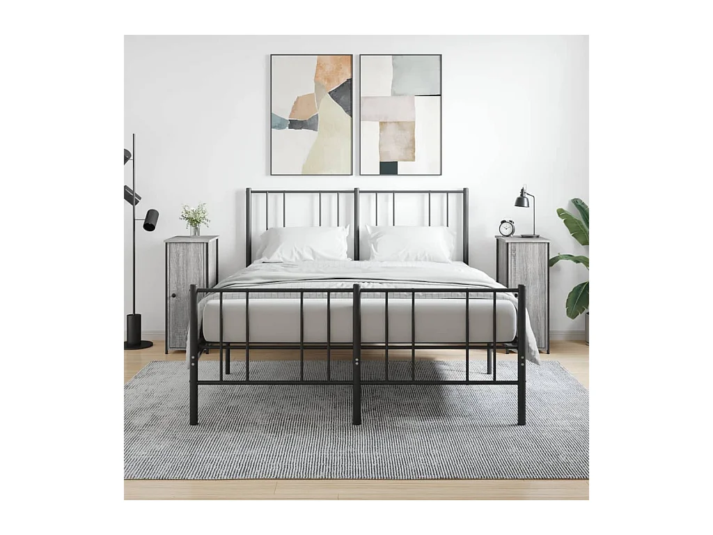 Kearney  Tables de chevet 2 pcs sonoma gris 32x42x80cm bois d'ingénierie