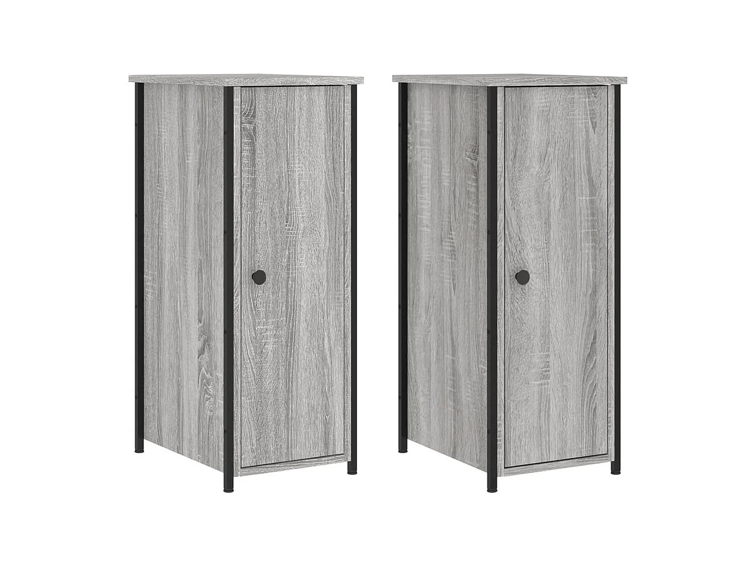 Kearney  Tables de chevet 2 pcs sonoma gris 32x42x80cm bois d'ingénierie