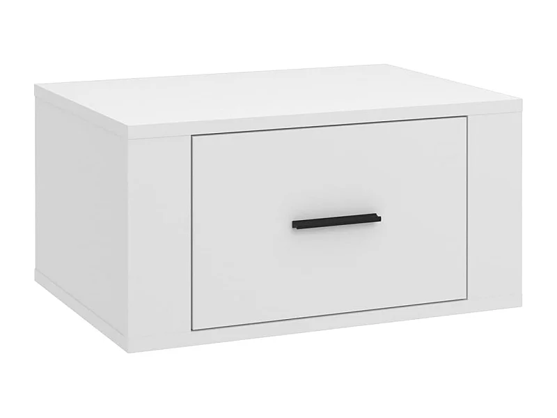 Culpeper  Table de chevet murale Blanc 50x36x25 cm