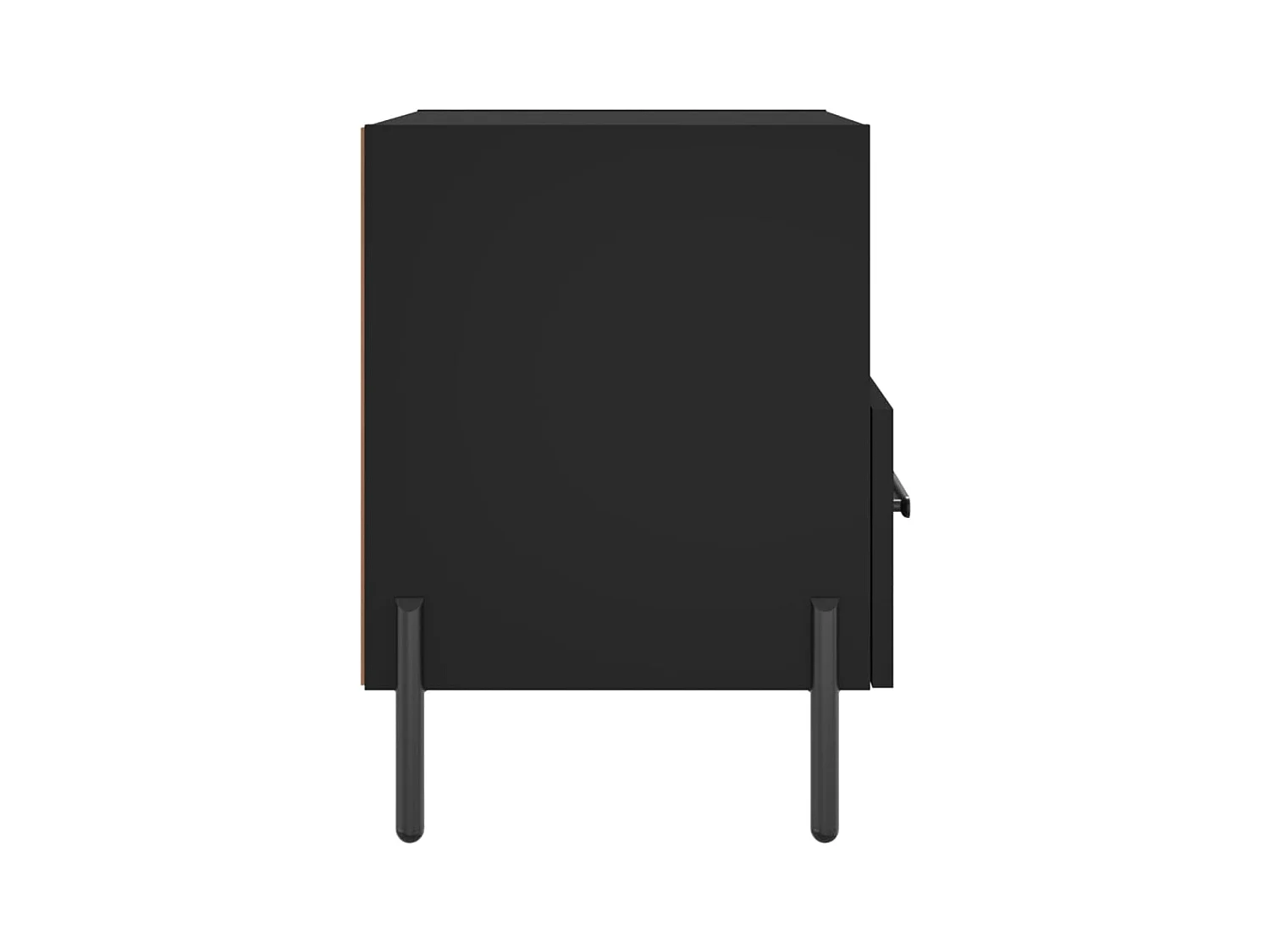 Gilda  Tables de chevet 2 pcs noir 40x35x47,5 cm bois d’ingénierie