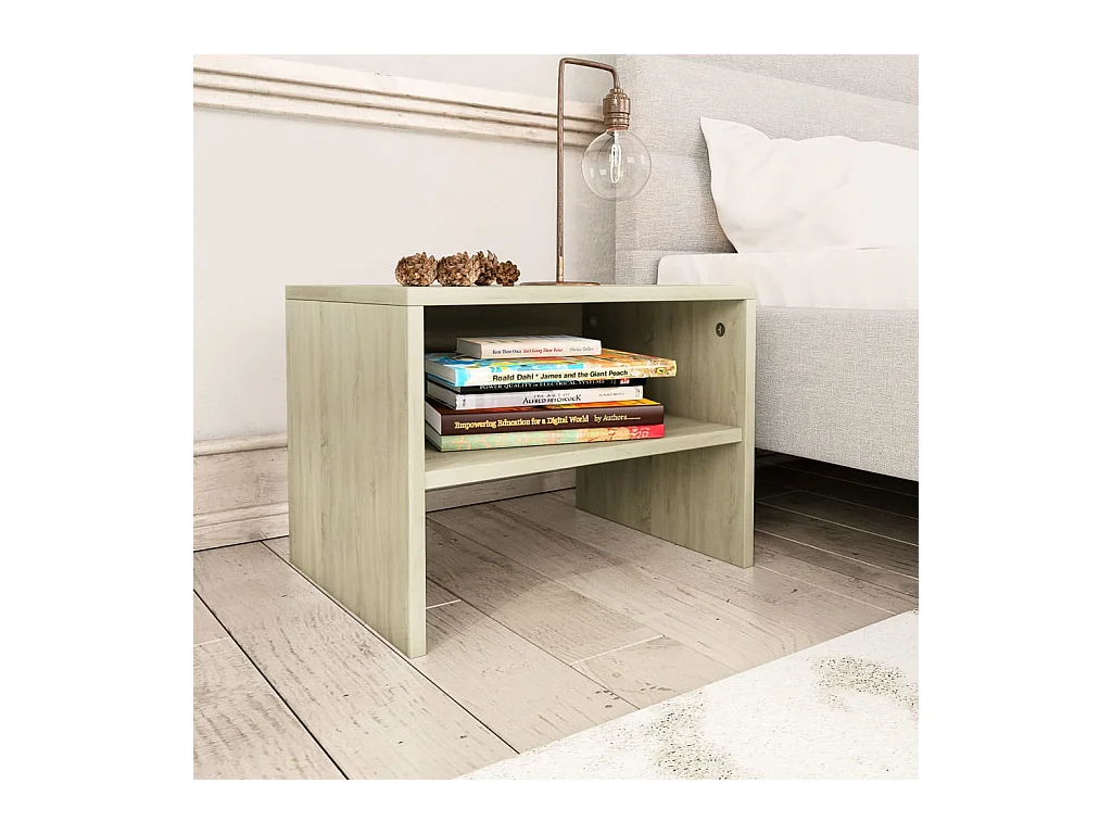 De Witt  Tables de chevet 2 pcs Chêne sonoma 40x30x30 cm Bois ingénierie