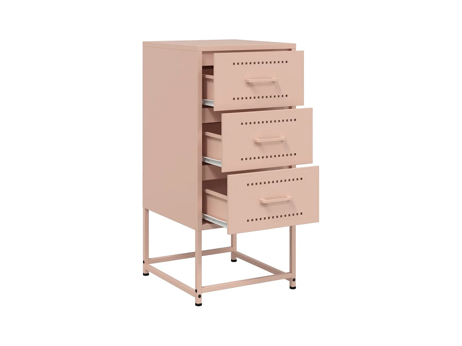 Isle of Hope  Tables de chevet 2 pcs rose 36x39x78 cm acier