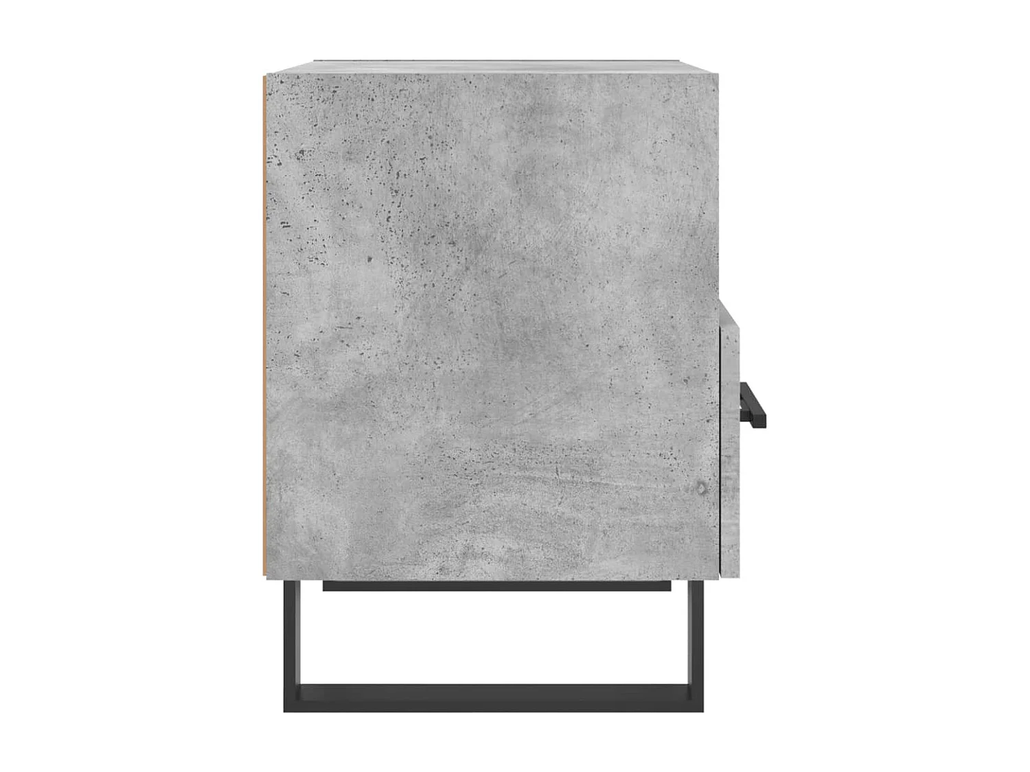 Bruni  Comodini 2 pz Grigio Cemento 40x35x47,5 cm in Legno Multistrato
