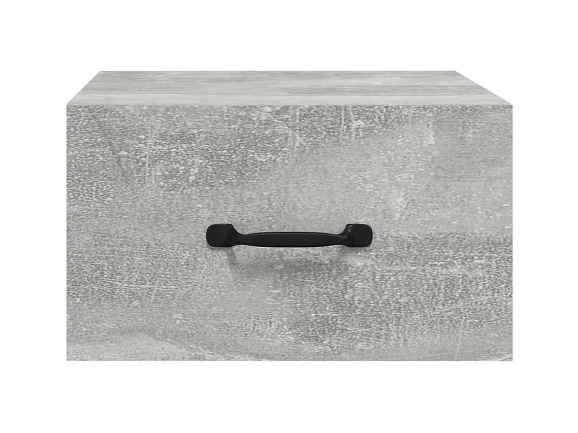 Gemma  Tables de chevet murales 2 pcs Gris béton 35x35x20 cm