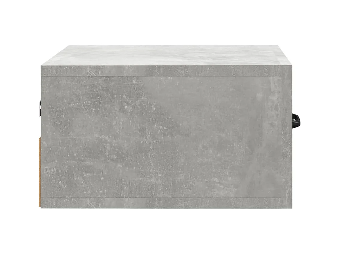 Gemma  Tables de chevet murales 2 pcs Gris béton 35x35x20 cm