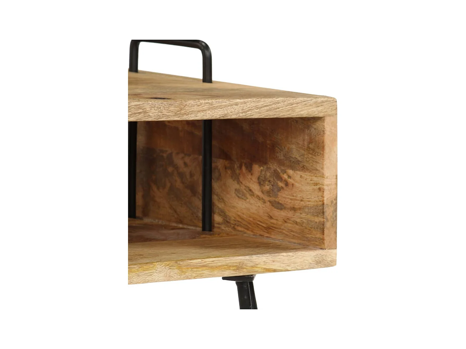 Garden Furniture -  Table de chevet Bois de manguier massif 40x34x47 cm