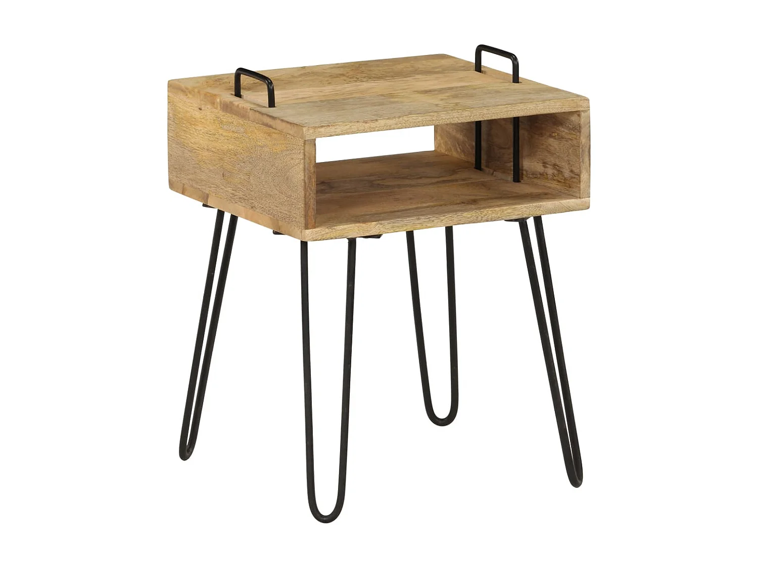 Garden Furniture -  Nachttisch Massivholz Mango 40×34×47 cm