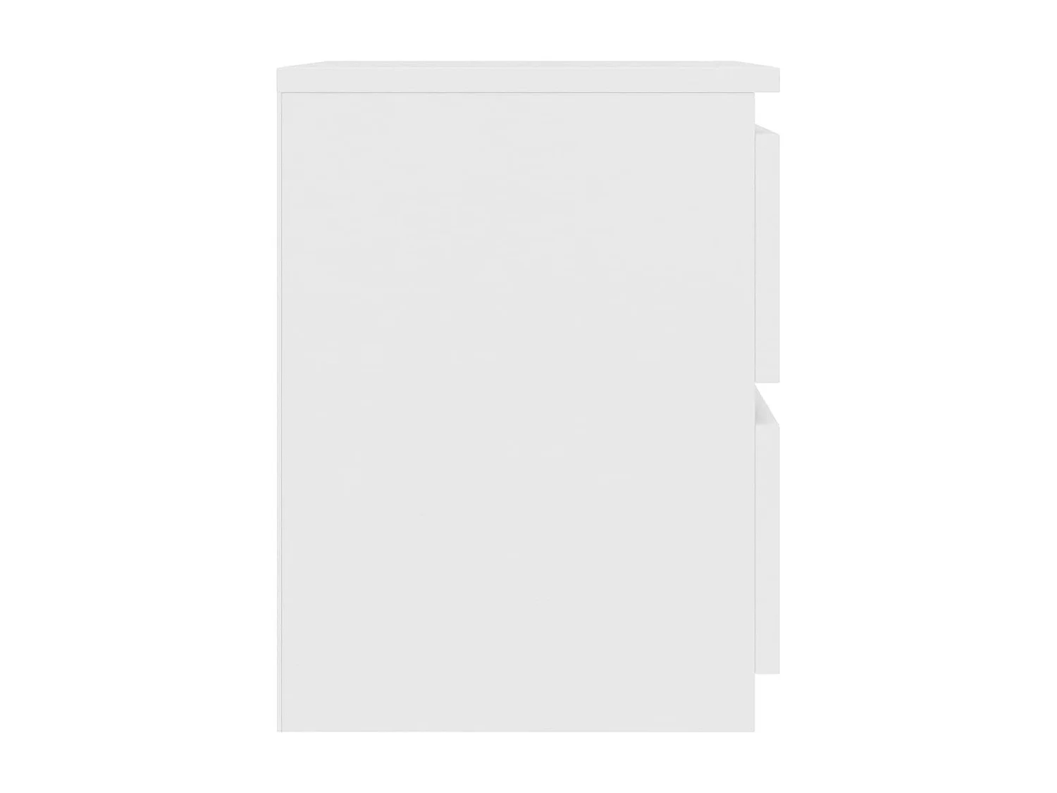 Cruz  Tables de chevet 2 pcs Blanc 30x30x40 cm Bois d'ingénierie