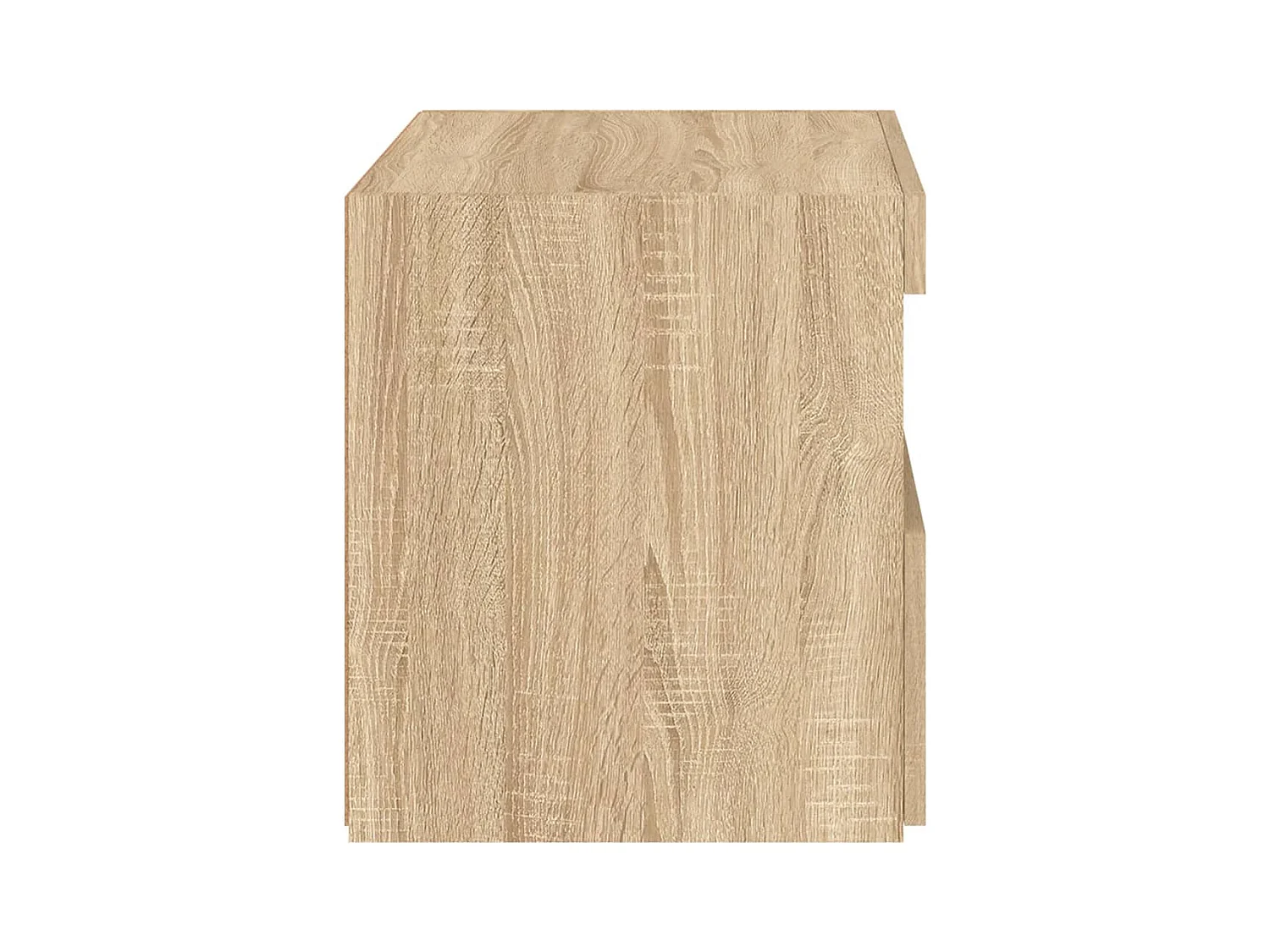 Bishop  Table de chevet avec lumières LED chêne sonoma 50x40x45 cm