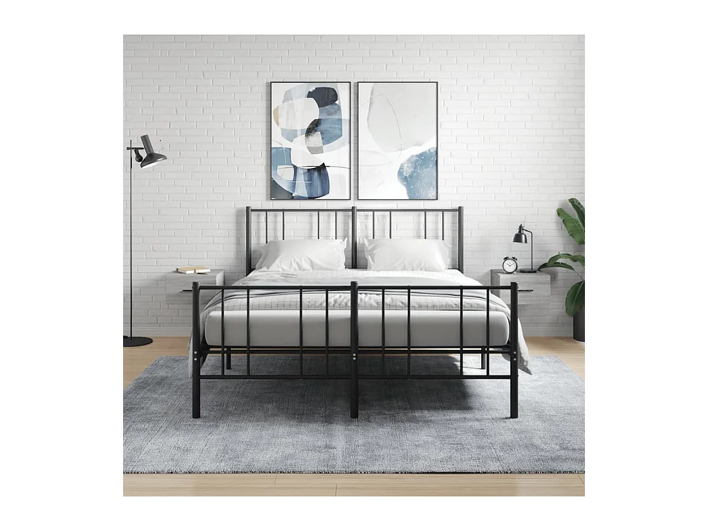 Ulfvin  Tables de chevet murales 2 pcs sonoma gris 35x35x20 cm