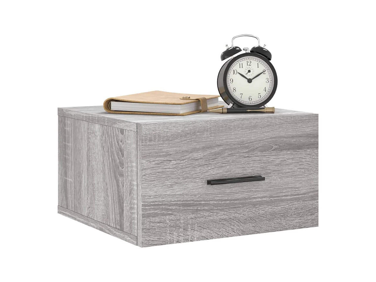 Ulfvin  Tables de chevet murales 2 pcs sonoma gris 35x35x20 cm