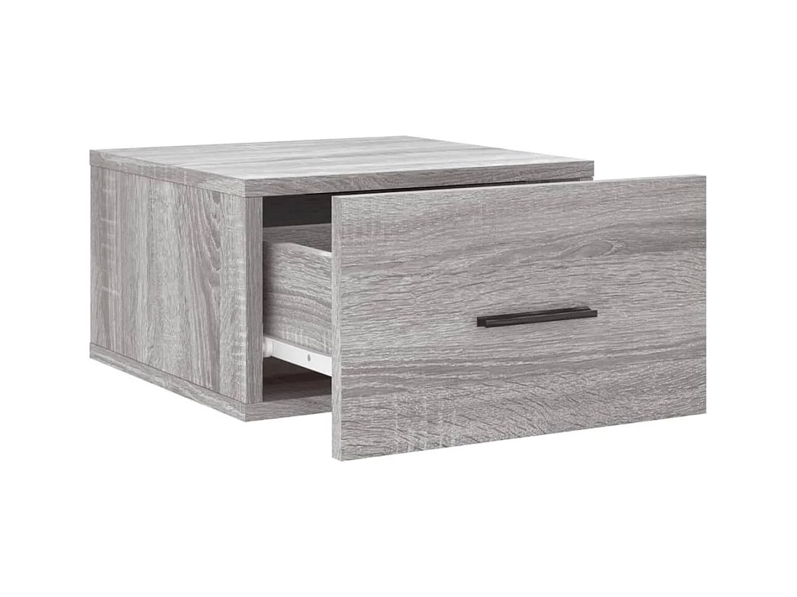 Ulfvin  Tables de chevet murales 2 pcs sonoma gris 35x35x20 cm