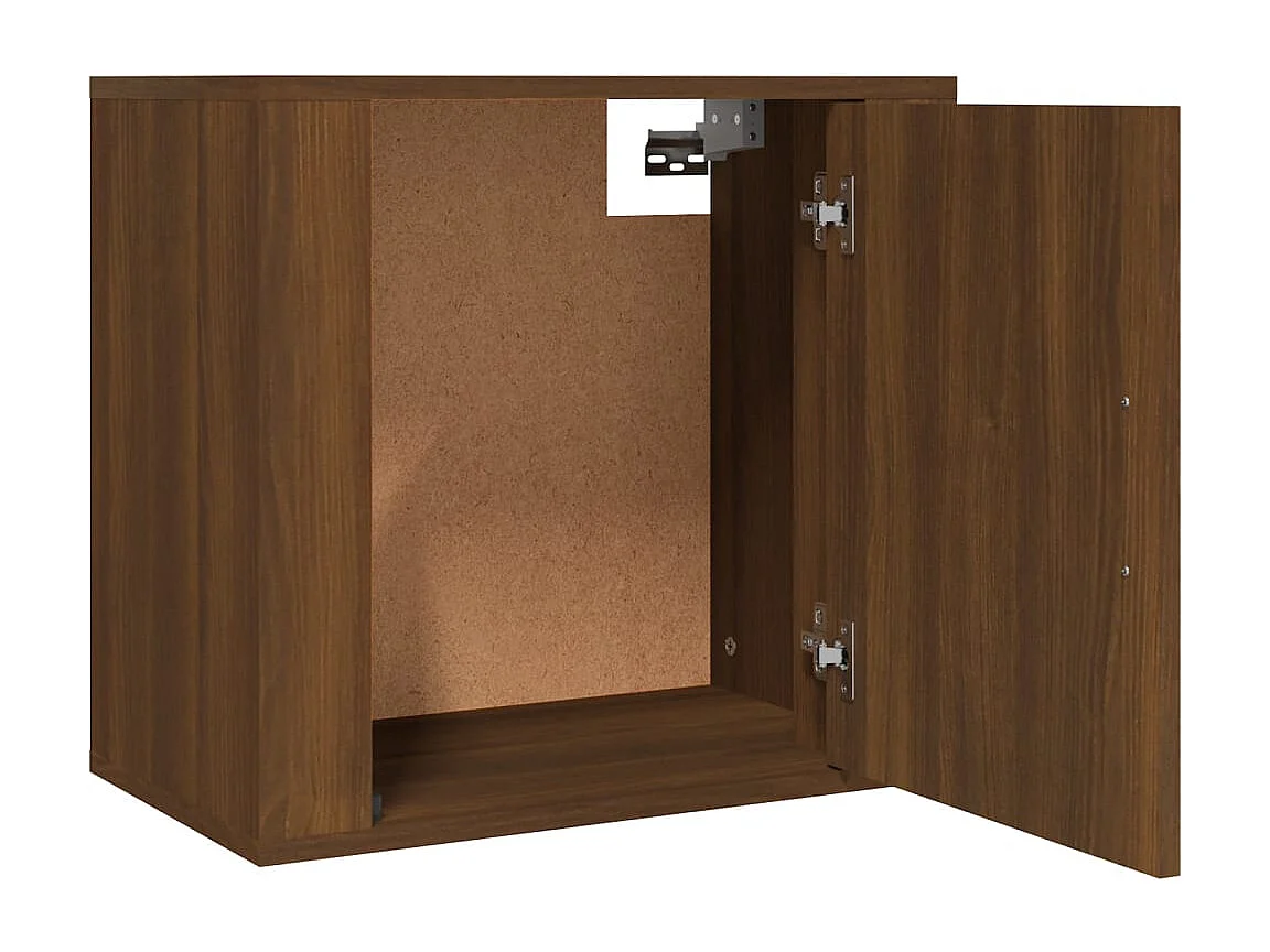 Almond  Tables de chevet murales 2 pcs Chêne marron 50x30x47 cm