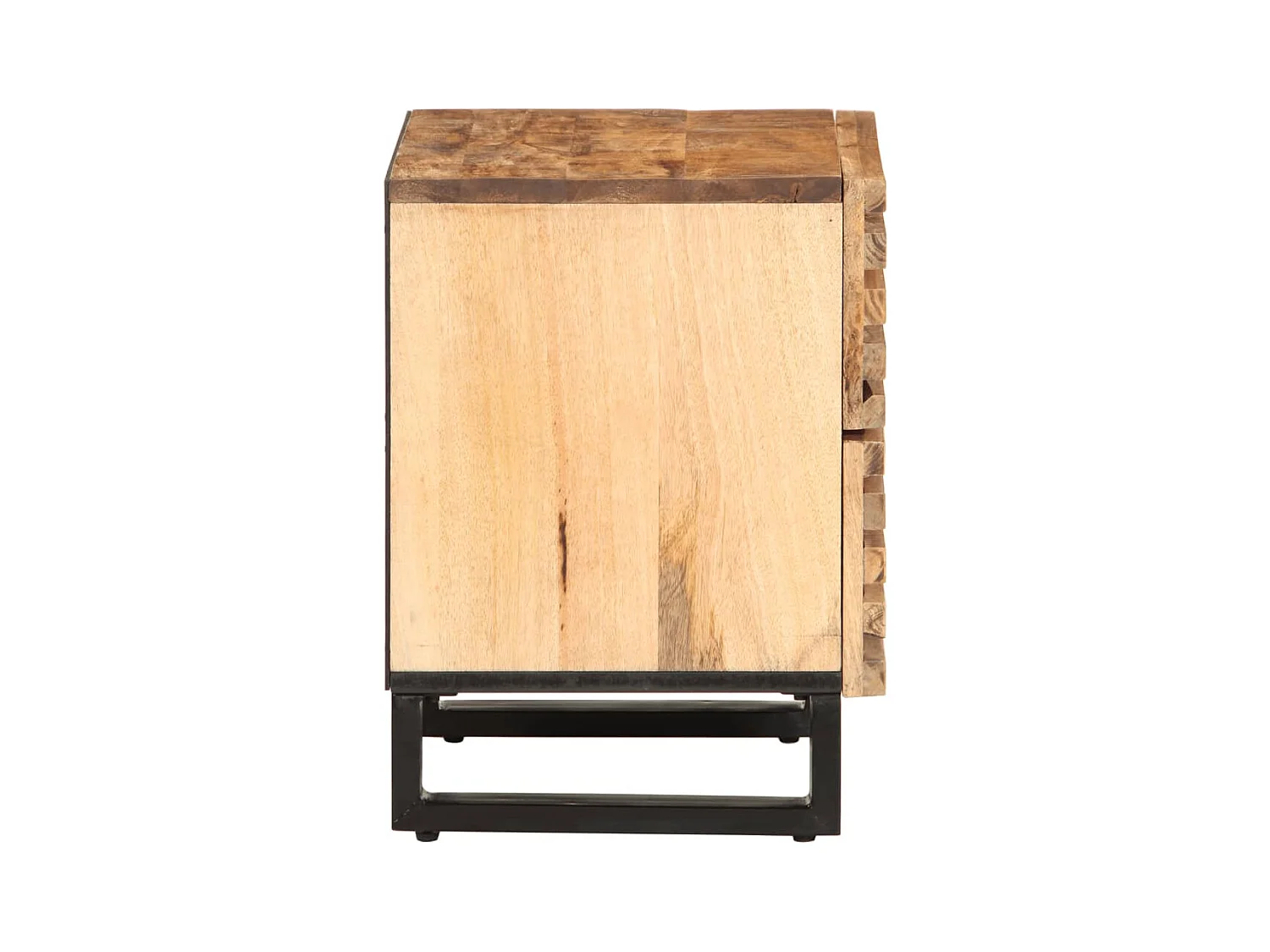 Janoah  Tables de chevet 2 pcs 40x34x46 cm bois massif de manguier brut