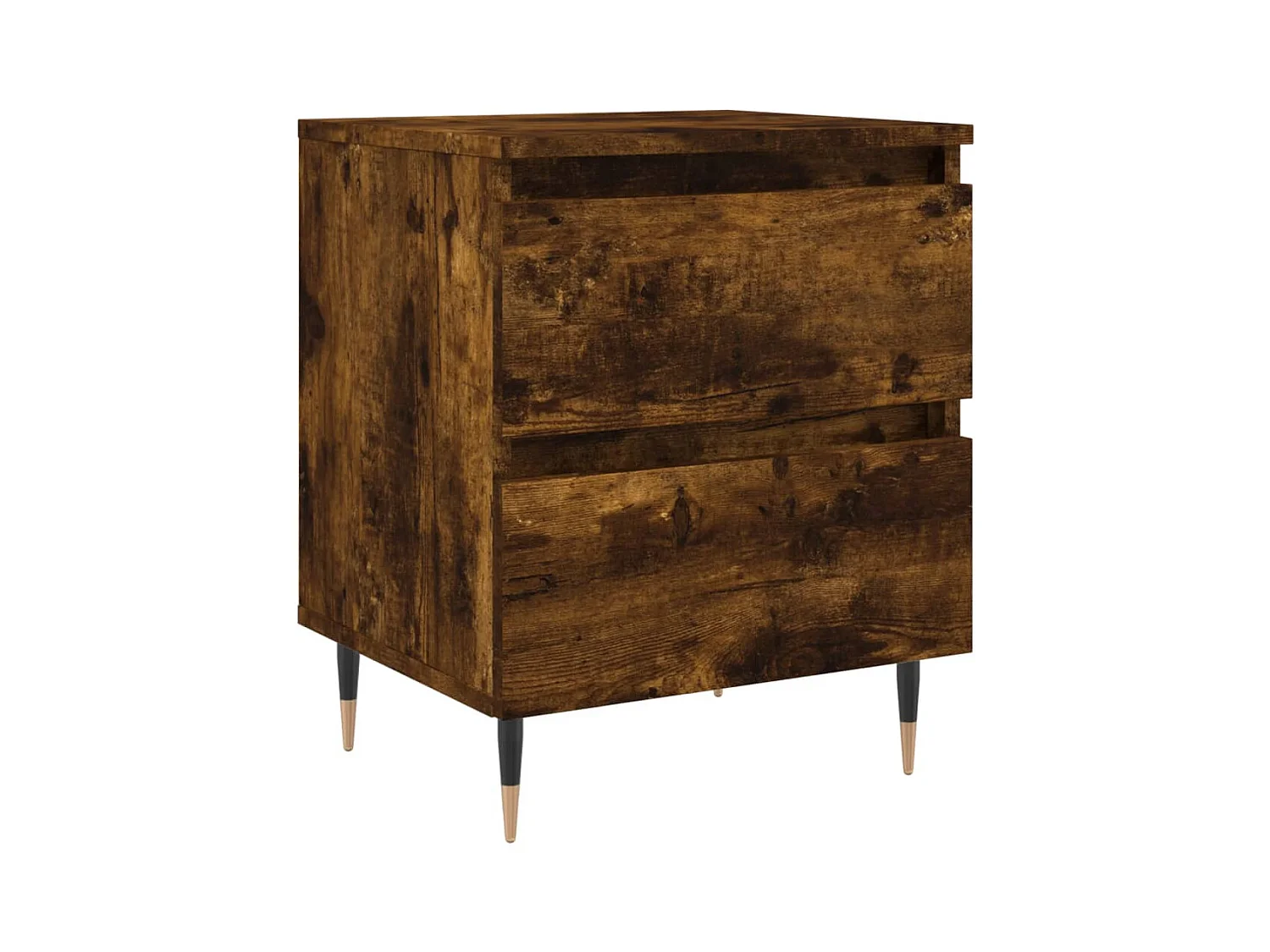 Tjeerd-Jan  Table de chevet chêne fumé 40x35x50 cm bois d’ingénierie