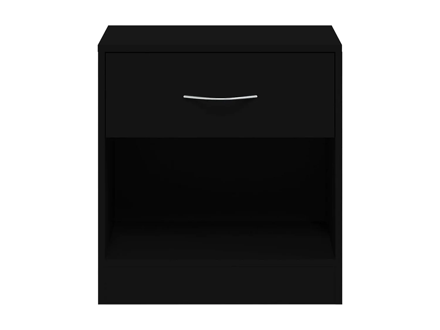 Gralina  Tables de chevet 2 pcs avec tiroir Noir