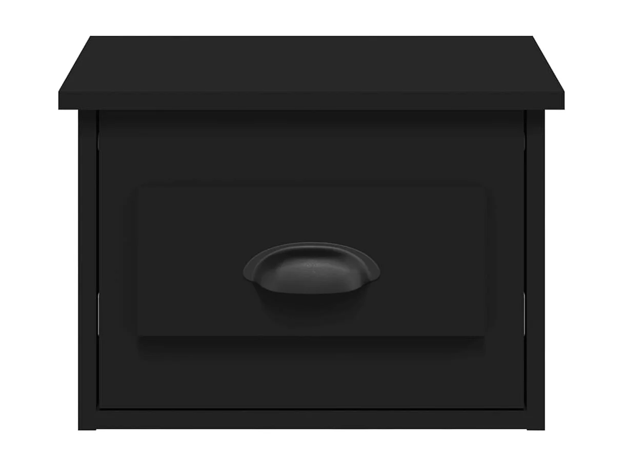 Boven-Leeuwen  Table de chevet murale noir 41,5x36x28 cm