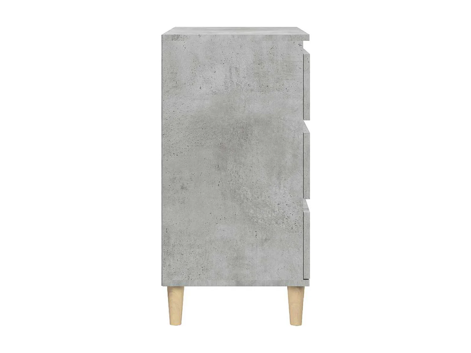 Wyla  Table de chevet gris béton 40x35x70 cm bois d'ingénierie