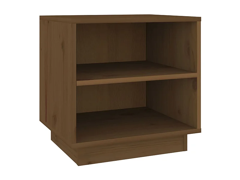 Decatur  Mesita de noche de madera maciza de pino marrón miel 40x34x40cm