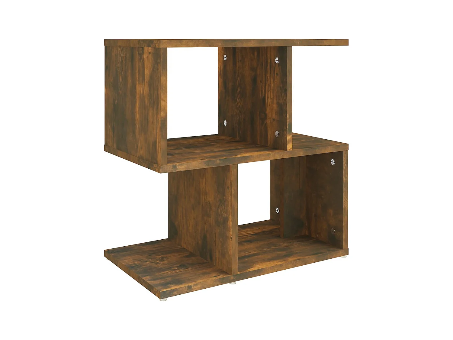 Kerwin  Table de chevet Chêne fumé 50x30x51,5 cm Bois d'ingénierie