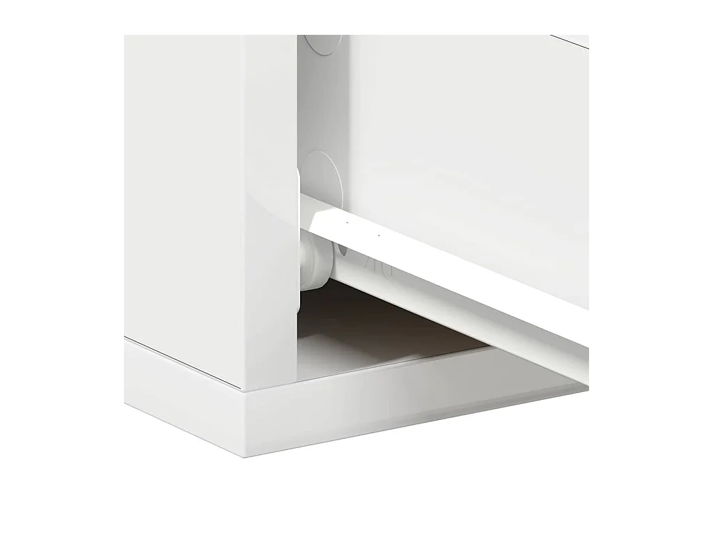 Stanford  Table de chevet flottante Blanc 40x30x15 cm Bois d'ingénierie