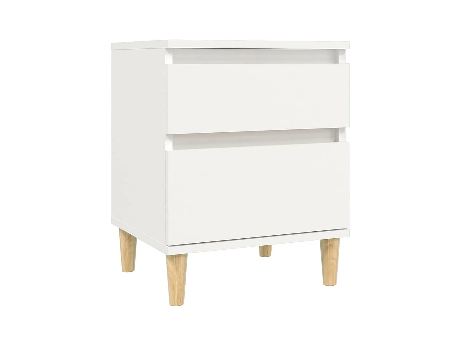 Montmorency  Tables de chevet 2 pcs Blanc 40x35x50 cm